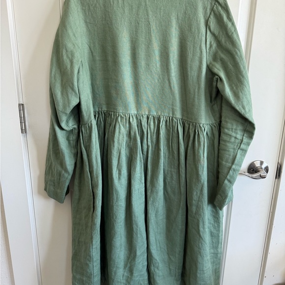 notPERFECTLINEN Green Casual Dress - Picture 2 of 2